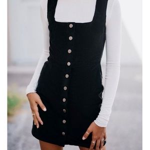 UO Corduroy Button-Down Mini Dress